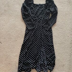 Lulu's Black and White Polka Dot Dress